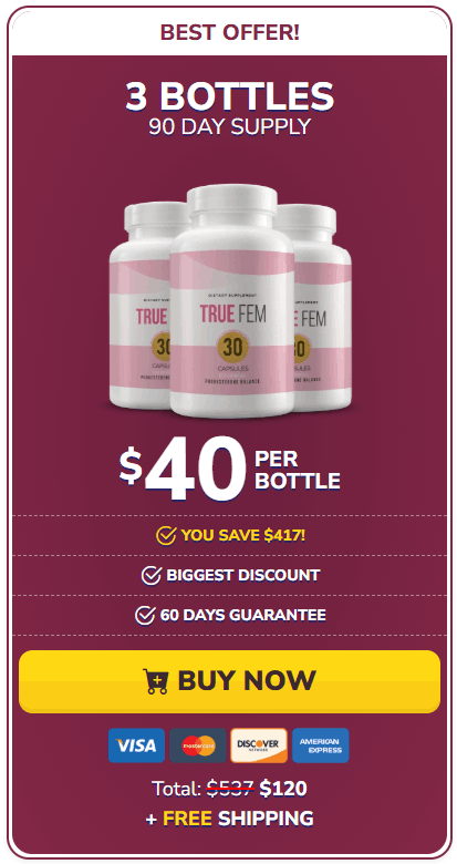 Buy TrueFem 6 Bottle